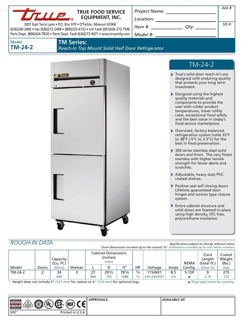 True TM-24-2 Specifications