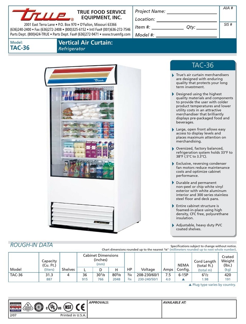 True TAC-36 Specifications