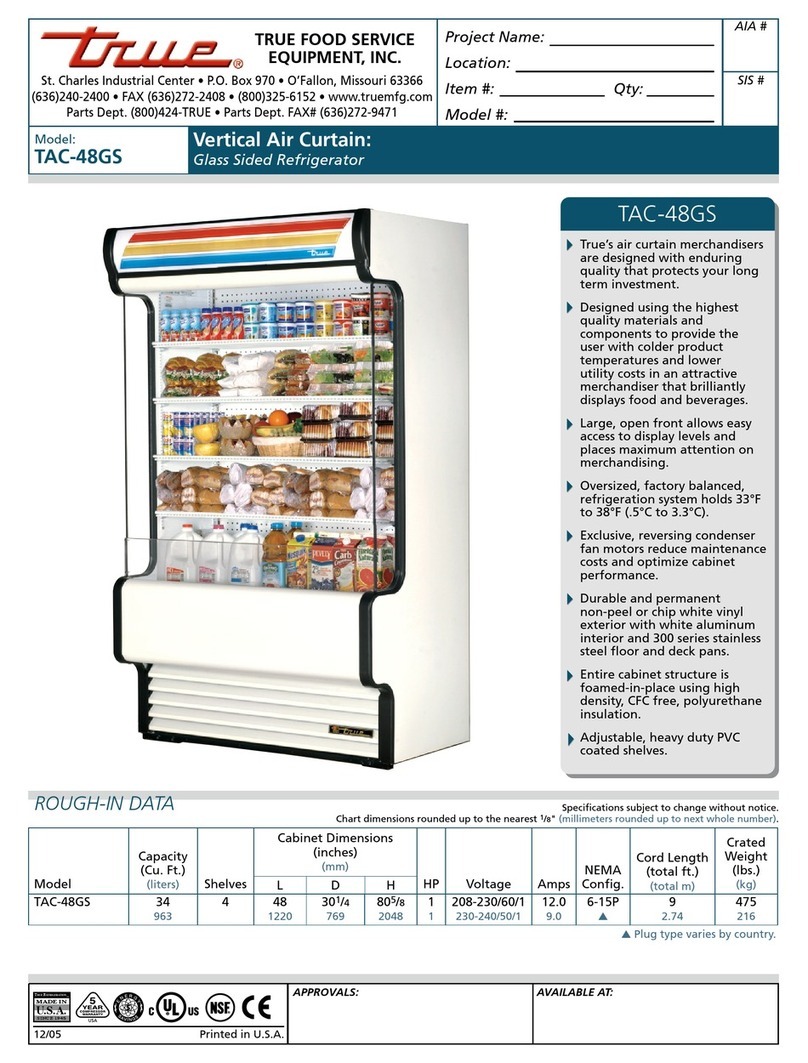 True TAC-48GS Specifications