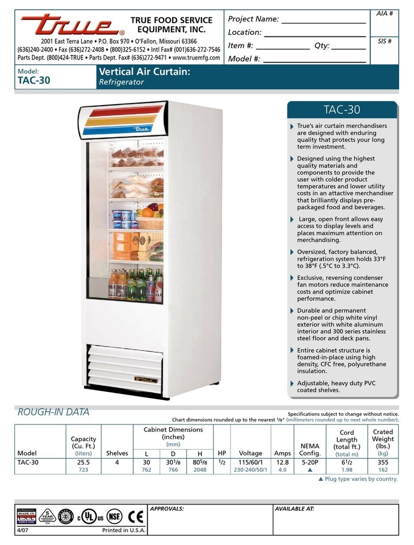 True TAC-30 Specifications