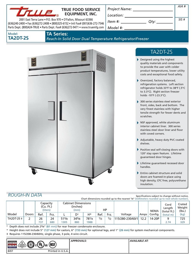 True TA2DT-2S User manual