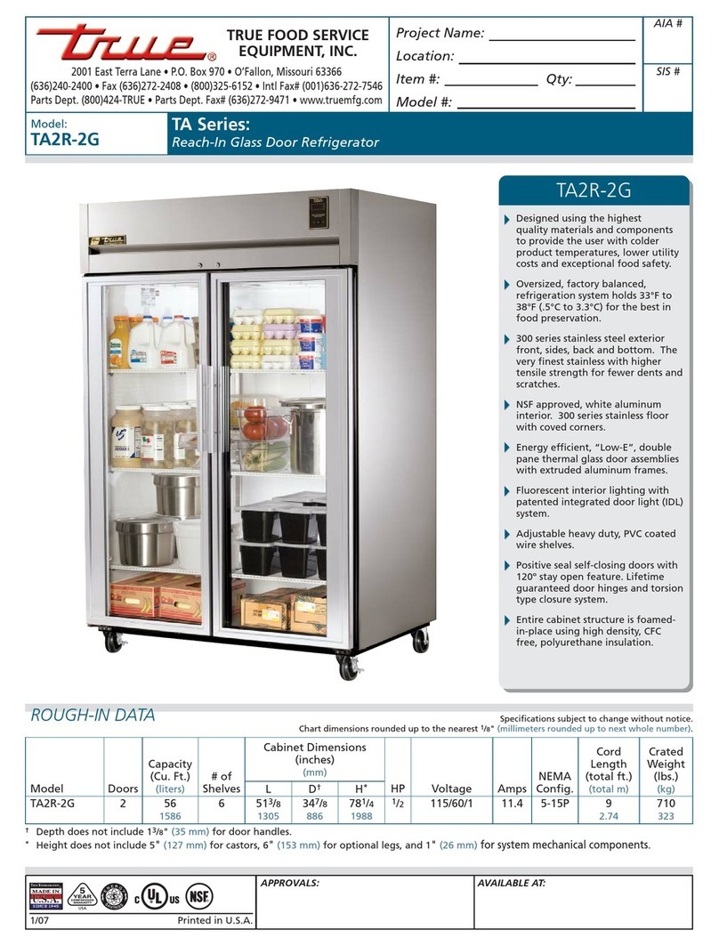True TA2R-2G User manual