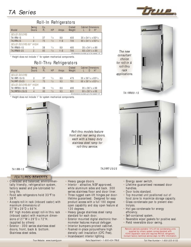 True TA1RRI-1S User manual