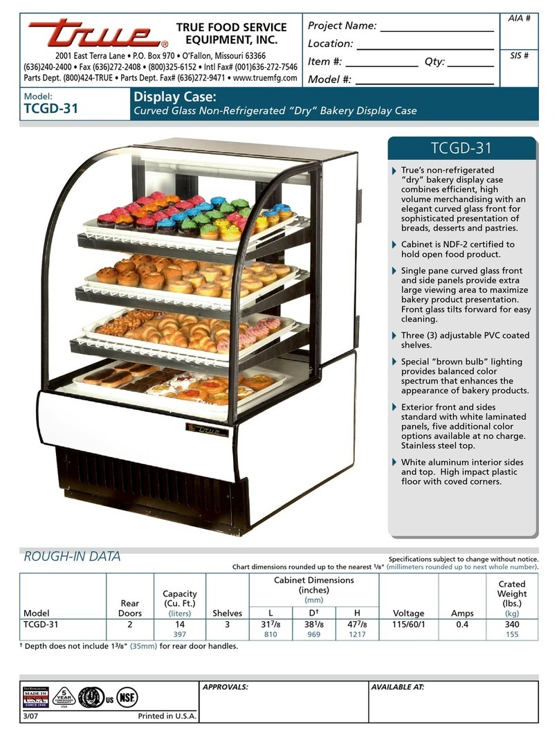 True TCGD-31 User manual