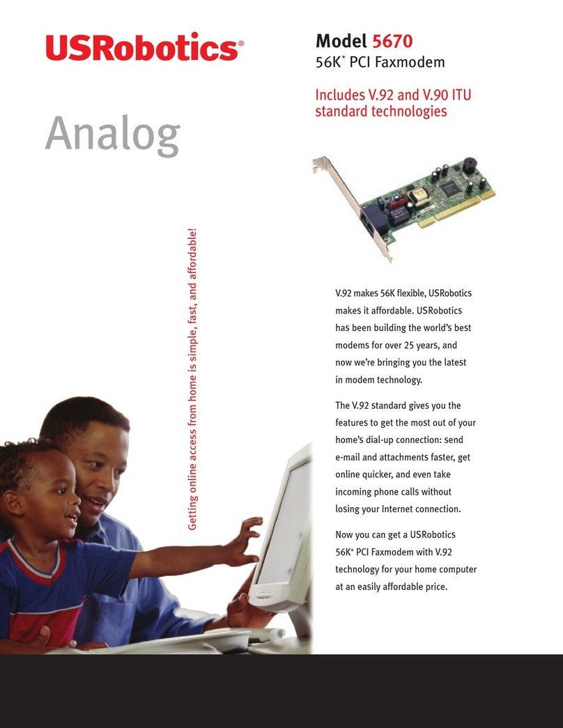 US Robotics USR5670 User manual US Robotics USR5670 User manual