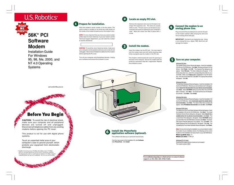 US Robotics USR5600 installation guide