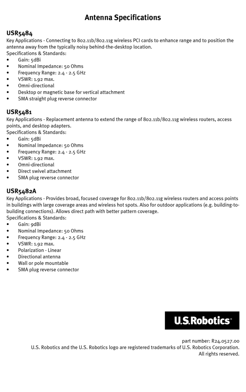 US Robotics USR5481 User manual
