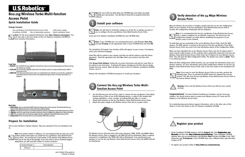 US Robotics USR5450 User manual