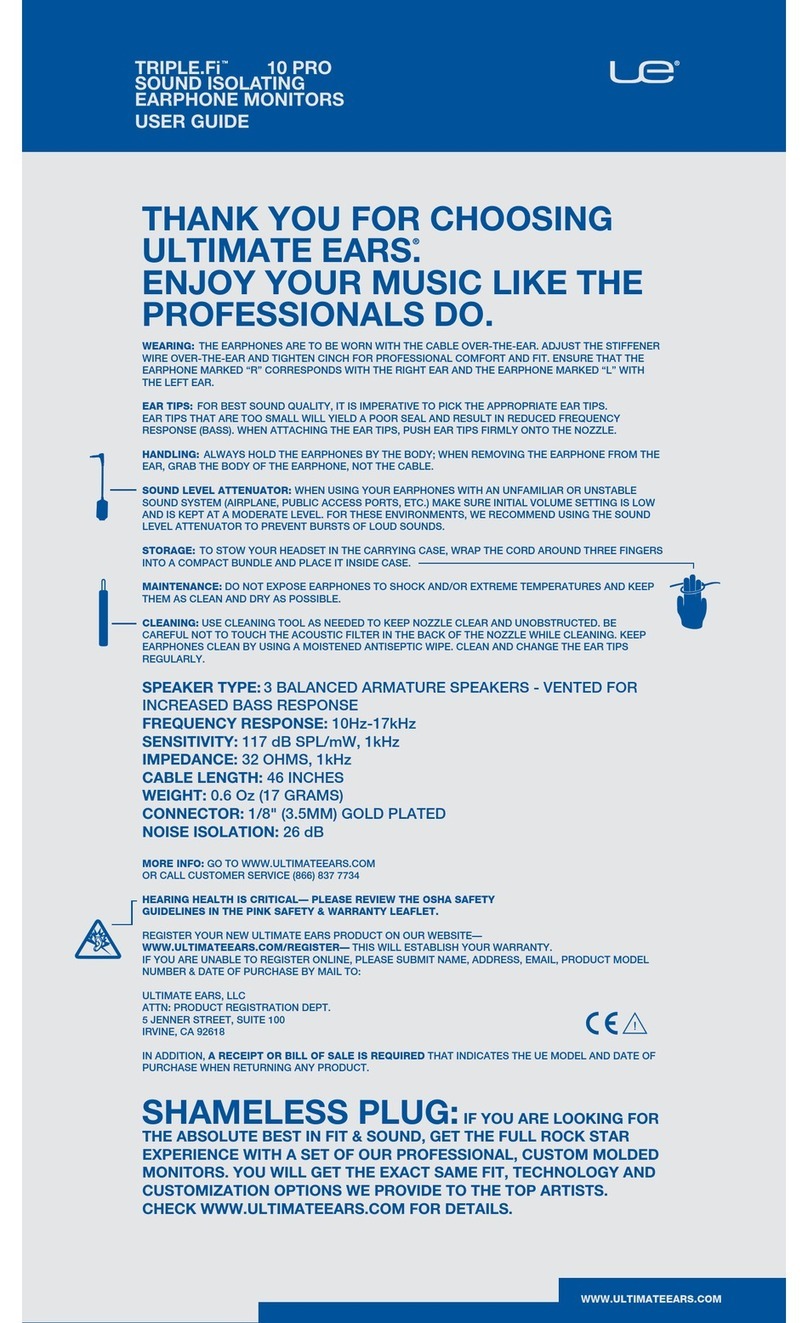 Ultimate Ears Triple.FI 10 Pro User manual
