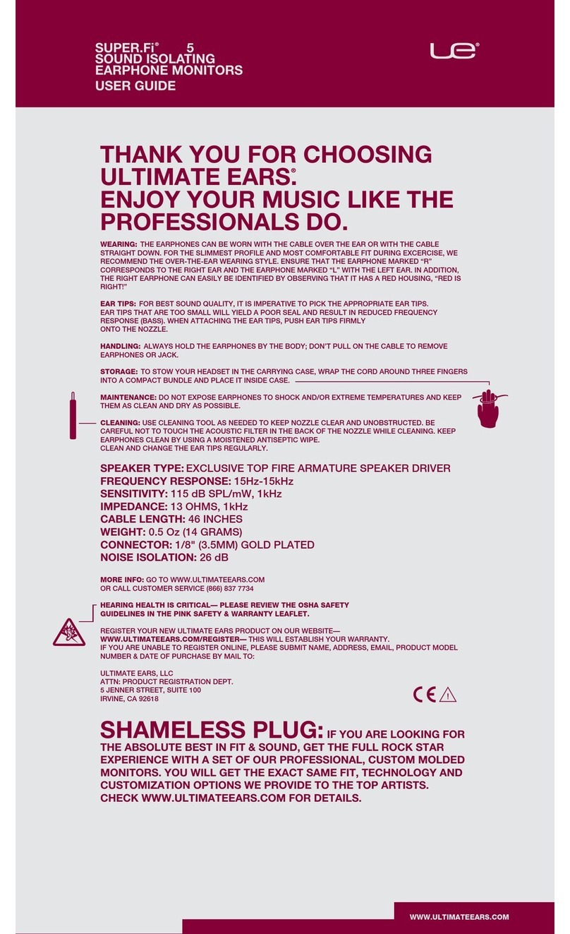 Ultimate Ears Super.Fi 5 User manual