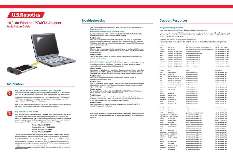 US Robotics USR997901 User manual
