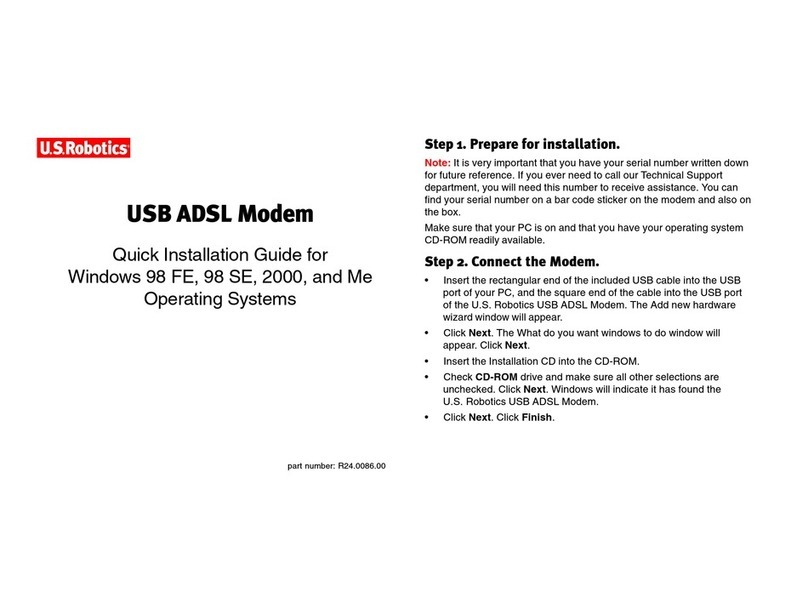 US Robotics USR8500 User manual