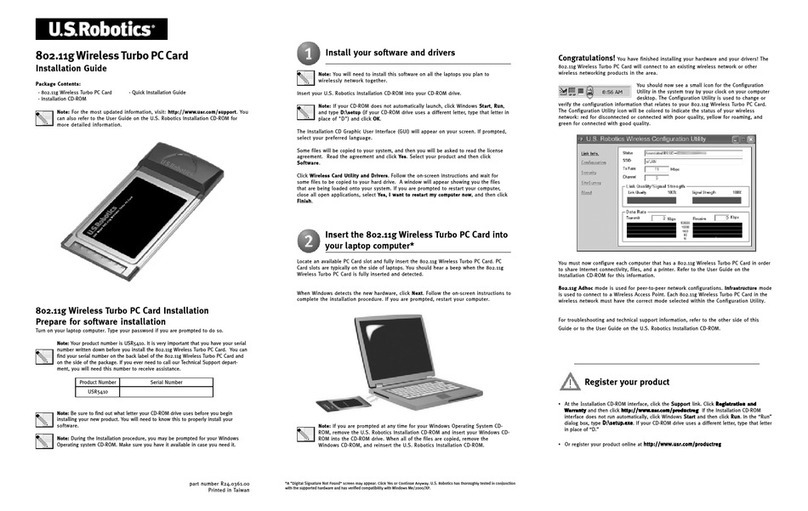 US Robotics USR5410 installation guide