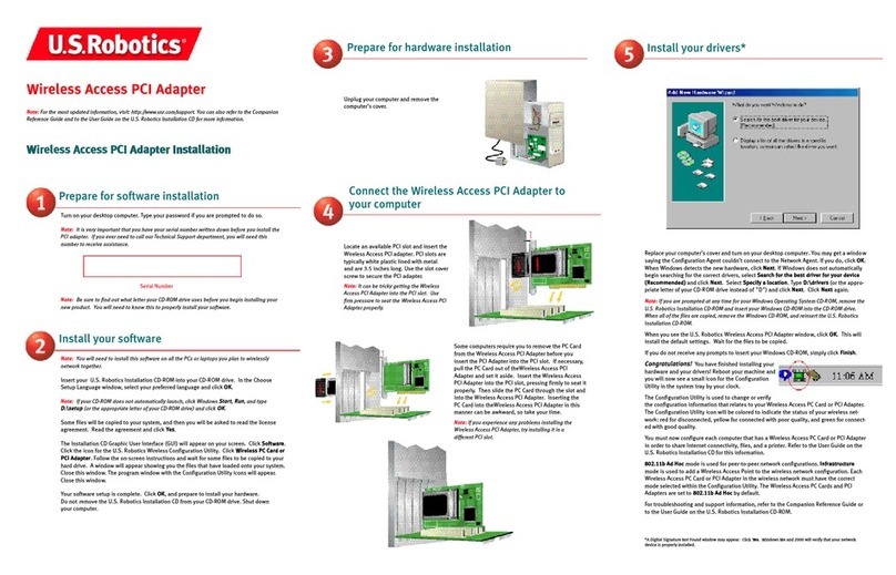 US Robotics USR2410 User manual