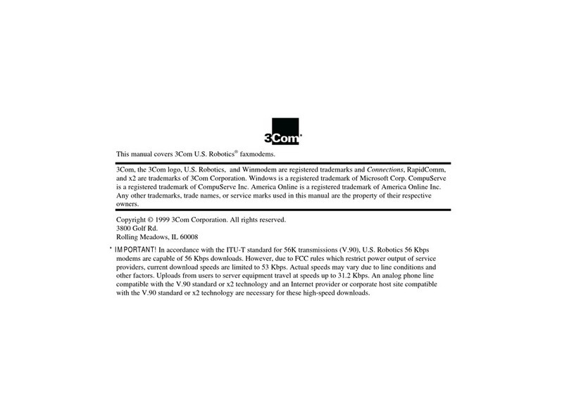 US Robotics 3CP5613 user guide