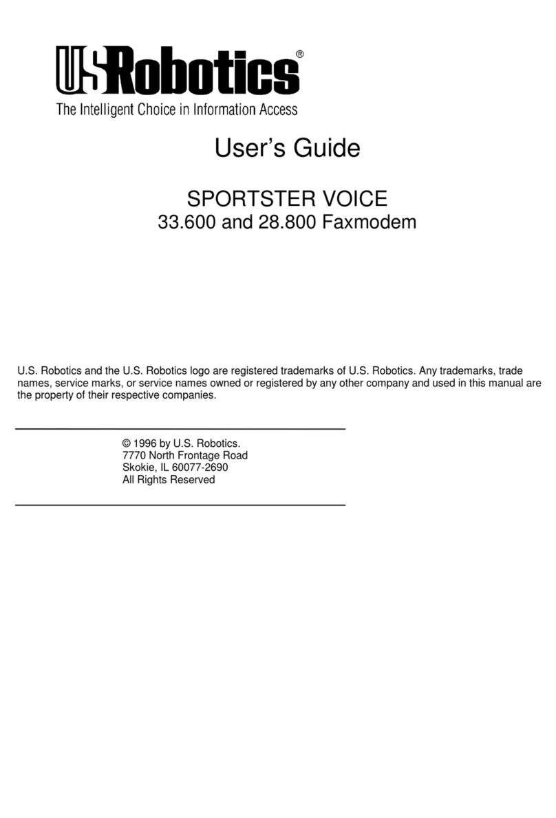 US Robotics SportsterVoice user guide