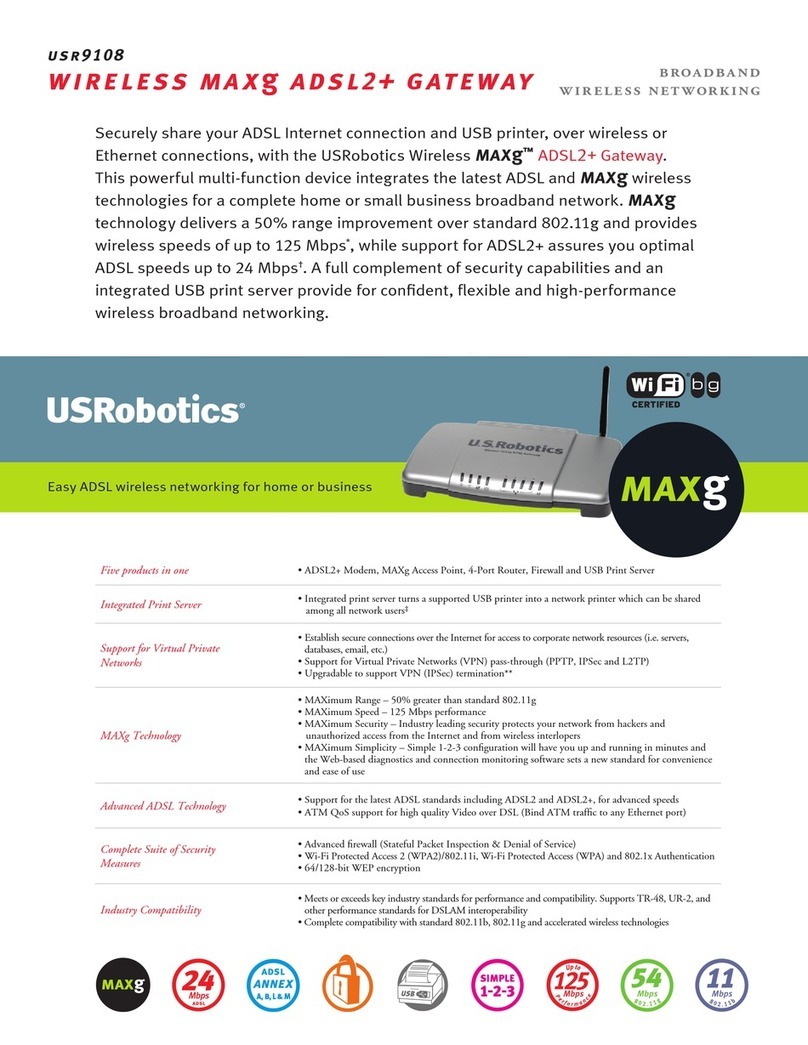 US Robotics USR9108 - U.S. Robotics Wireless MAXg User manual