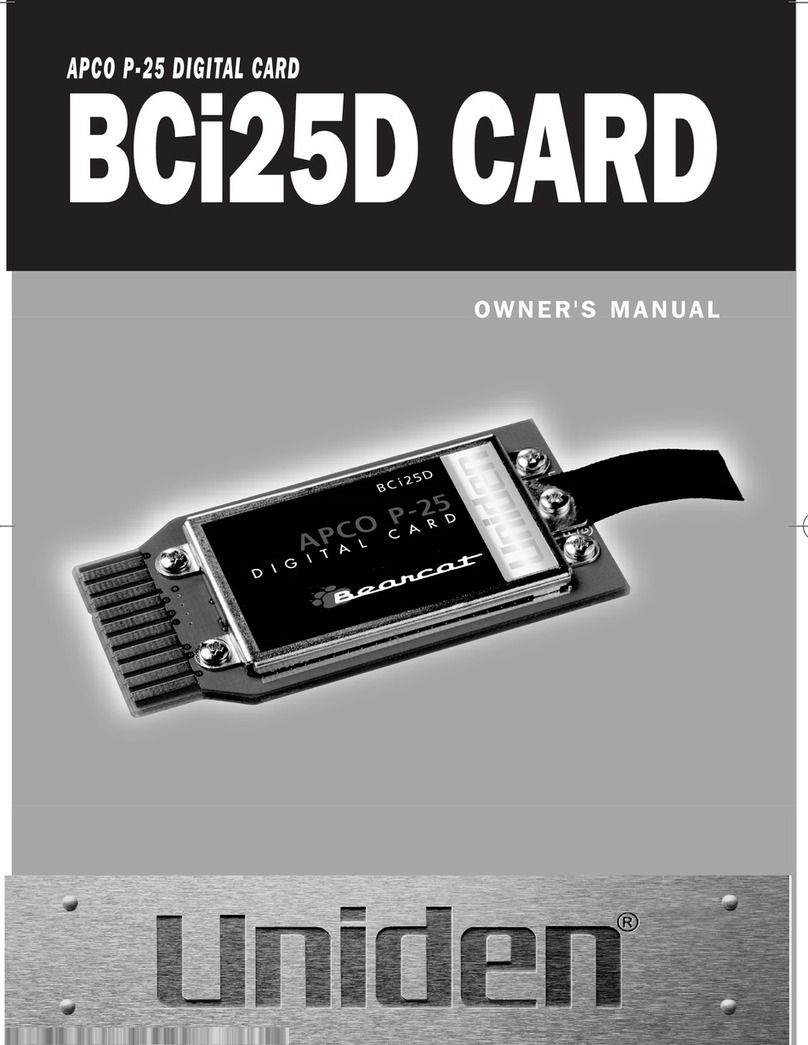 Uniden BCi25D owner's manual