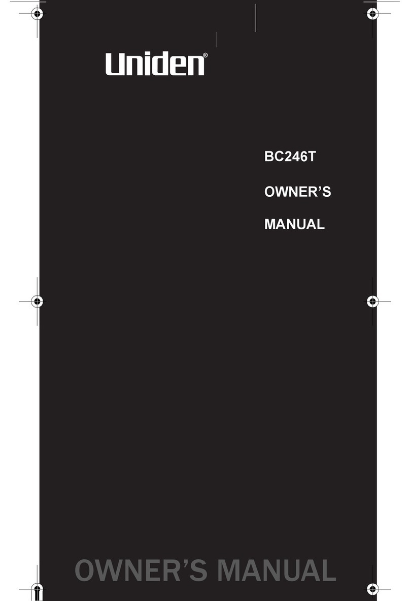 Uniden BC246T User manual