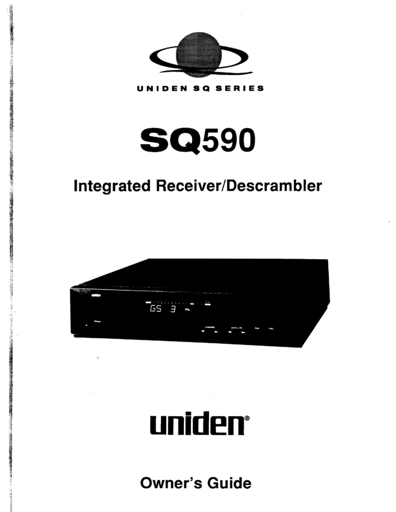 Uniden SQ590 user guide