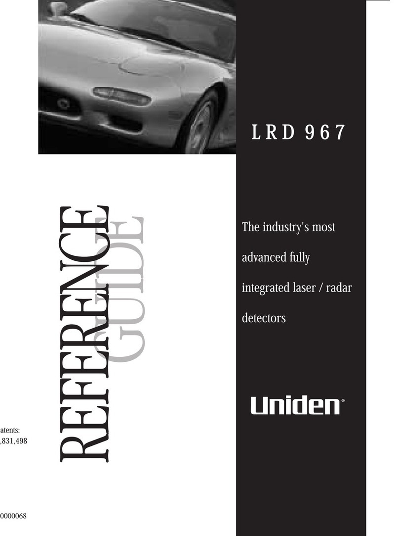 Uniden LRD 967 reference guide