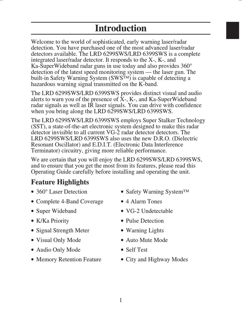 Uniden LRD6299SWS User manual
