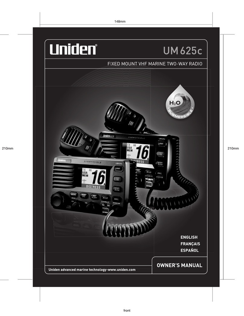 Uniden UM625C owner's manual