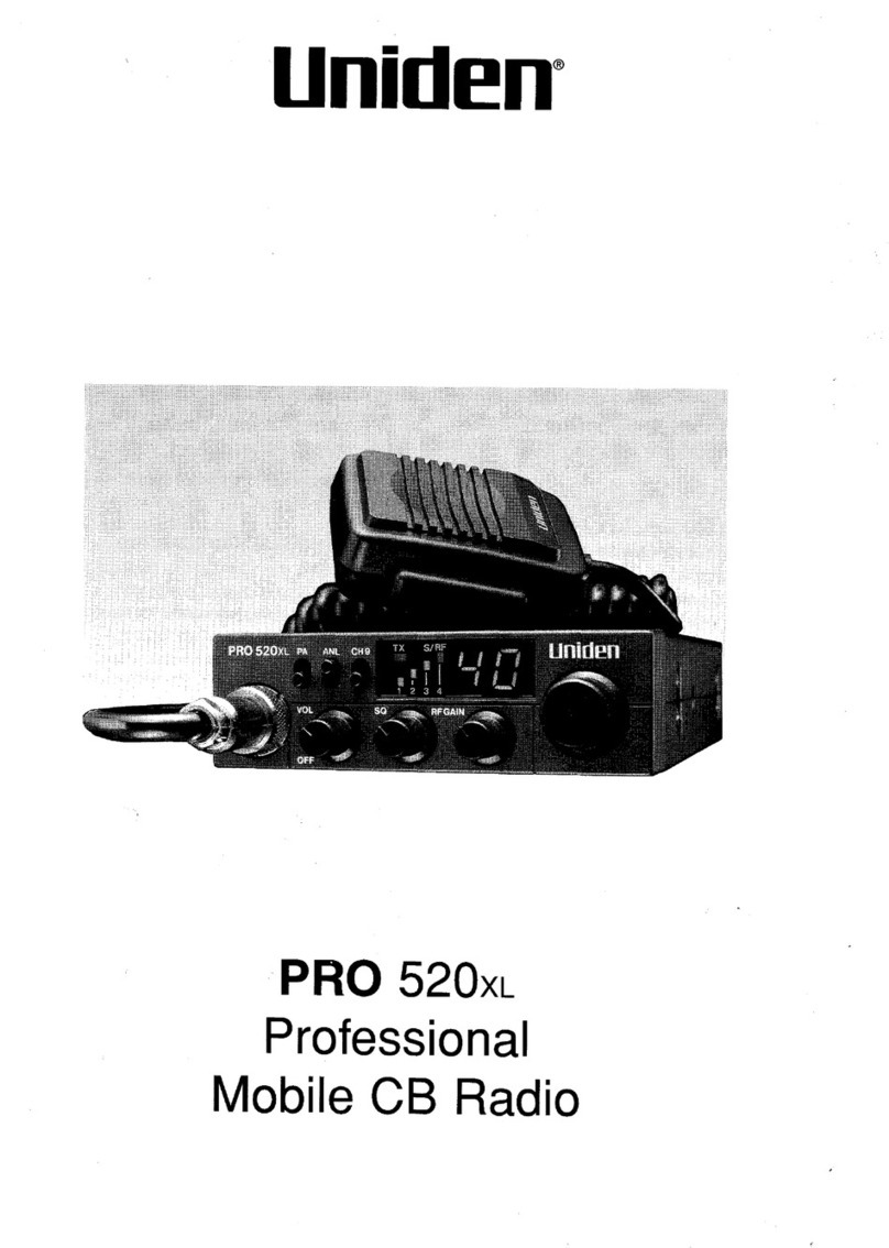 Uniden PRO 520XL User manual