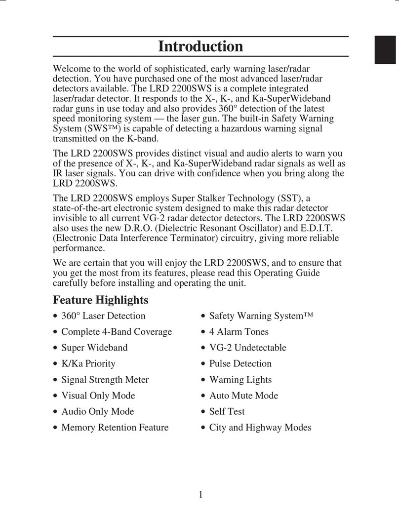 Uniden LRD2200SWS User manual