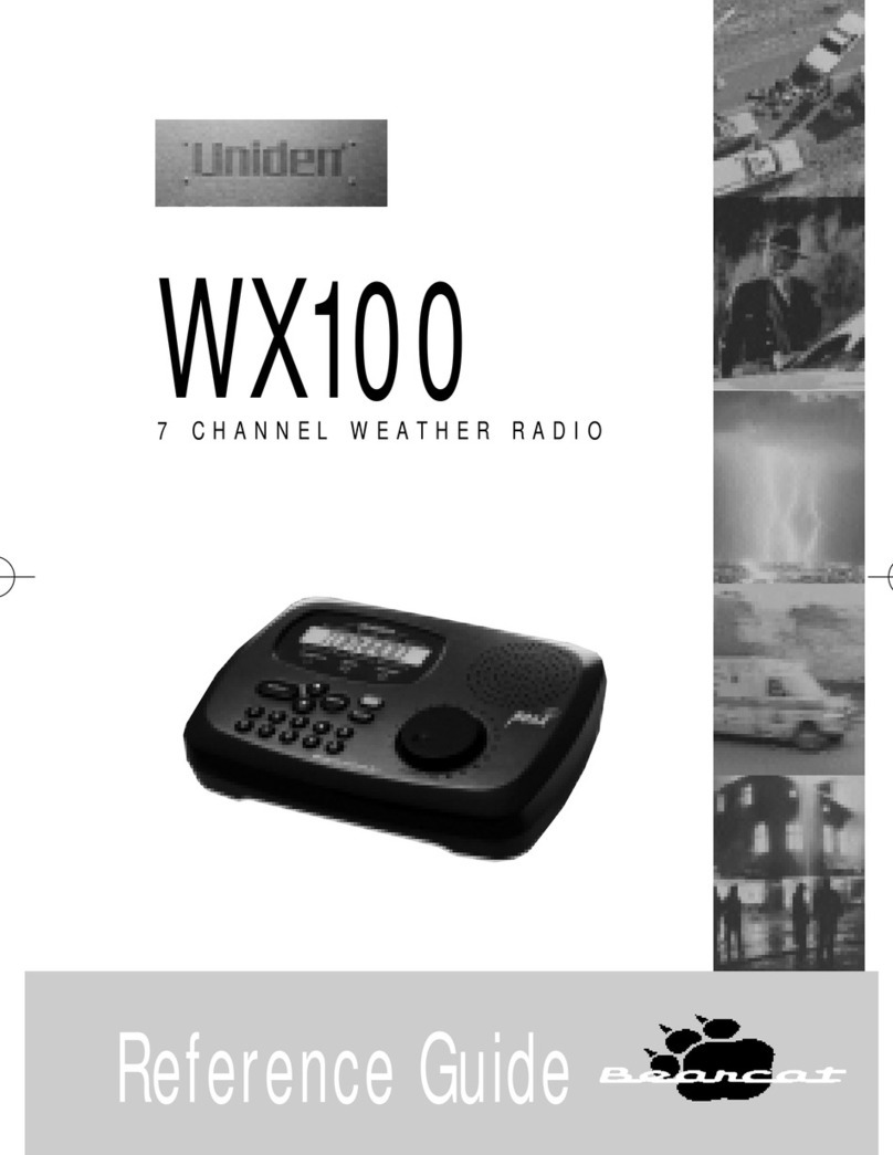 Uniden WX100 User manual