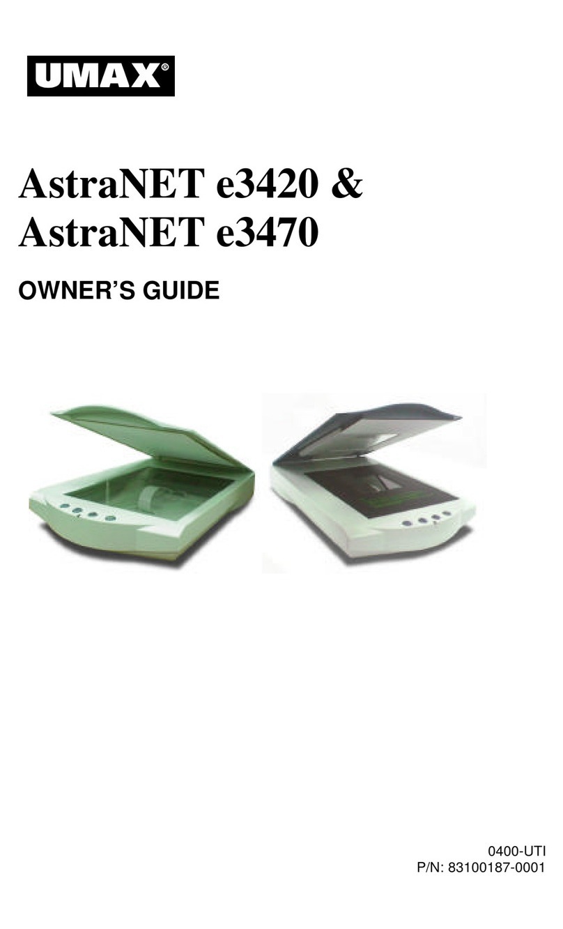 UMAX Technologies AstraNET e3420 User manual
