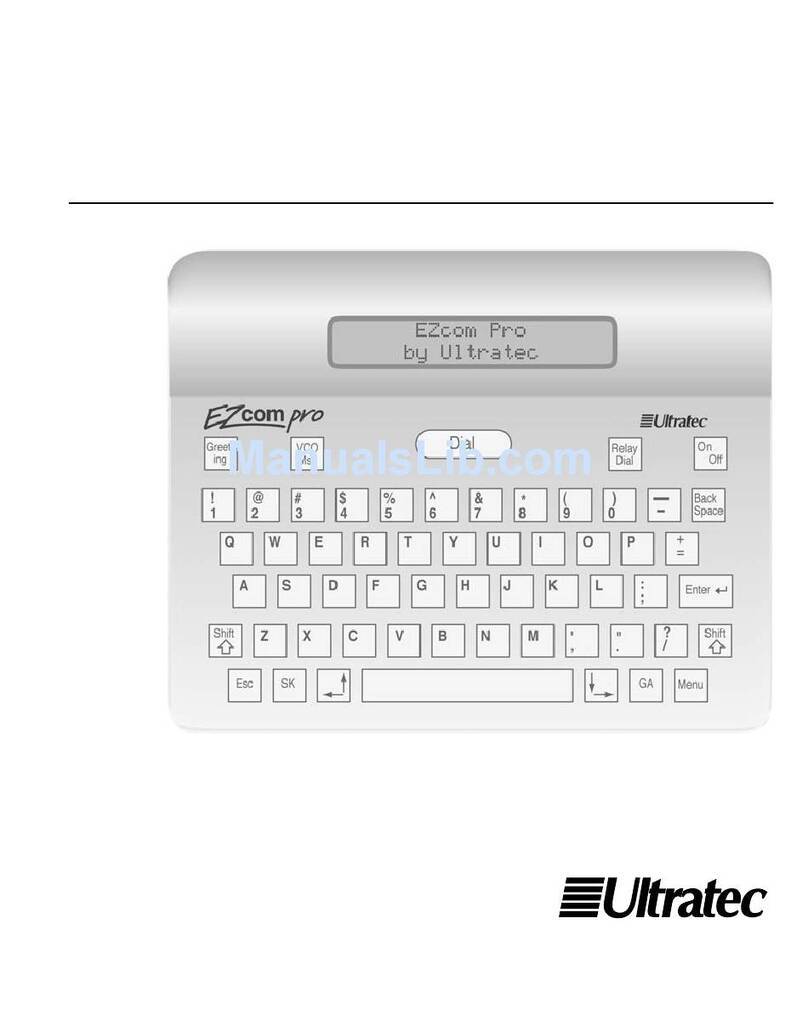 ULTRA TEC EZcom PRO User manual ULTRA TEC EZcom PRO User manual