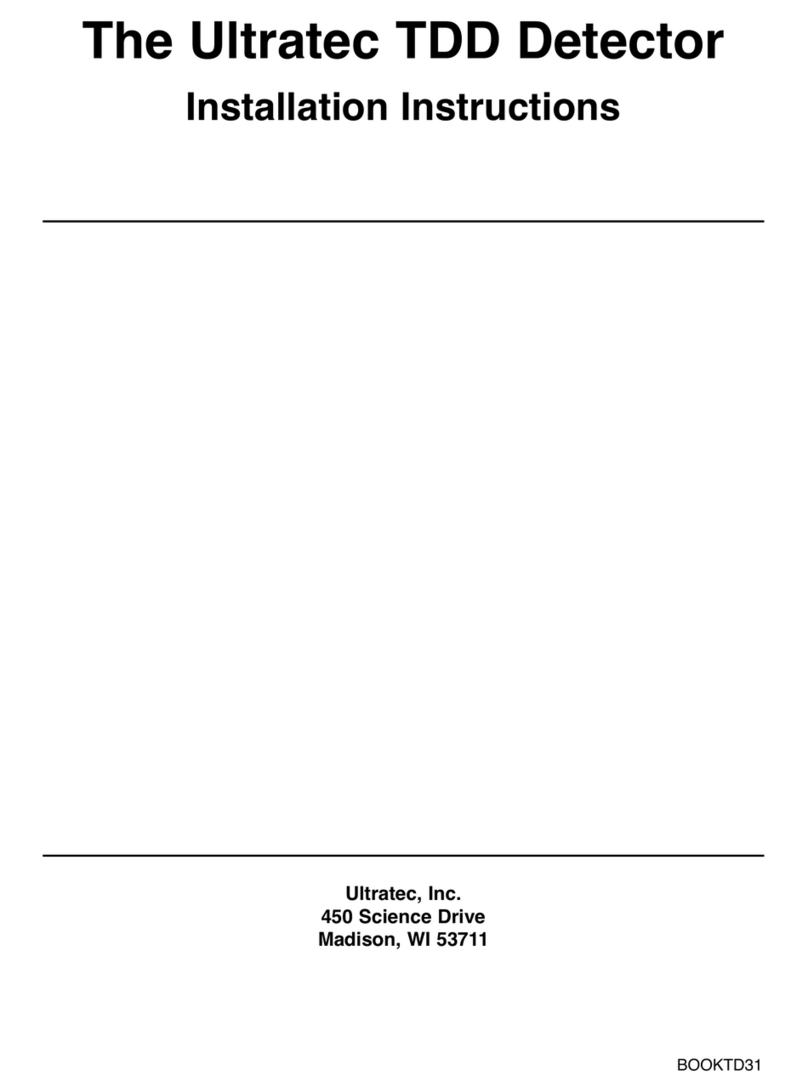 ULTRA TEC TDD Detector installation instructions