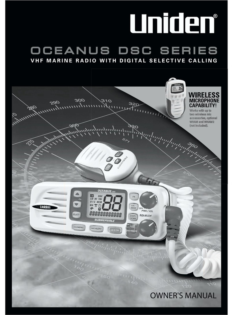 Uniden OCEANUSDSC-BK User manual