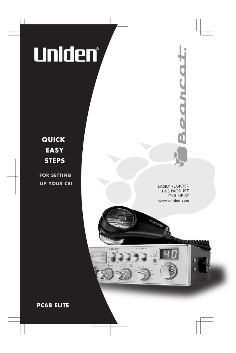 Uniden PC68ELITE User manual