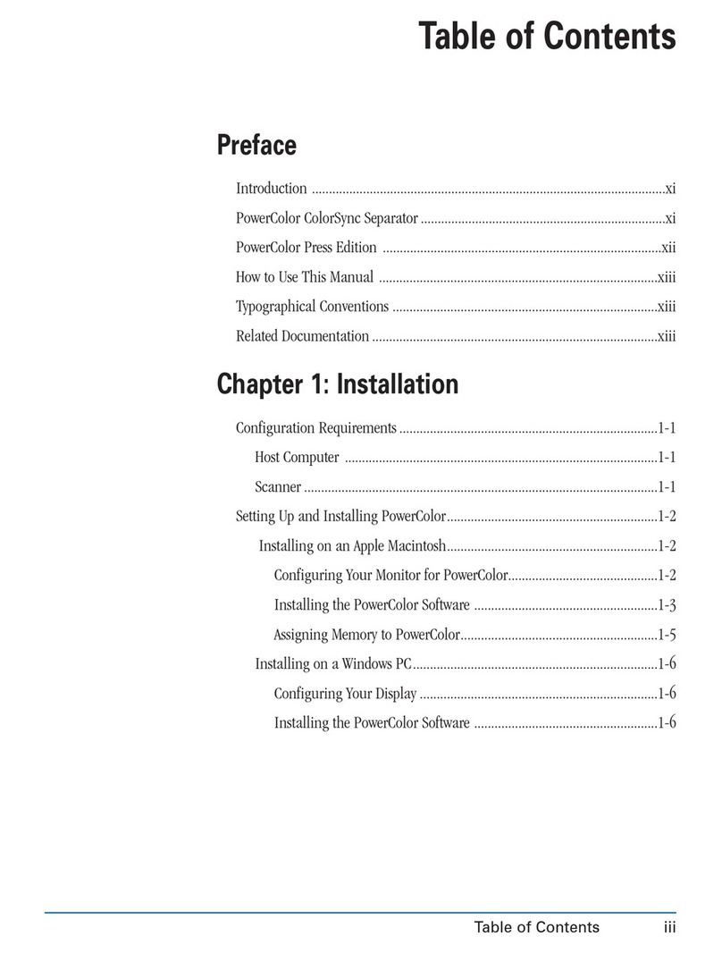 UMAX Technologies PowerColor user guide