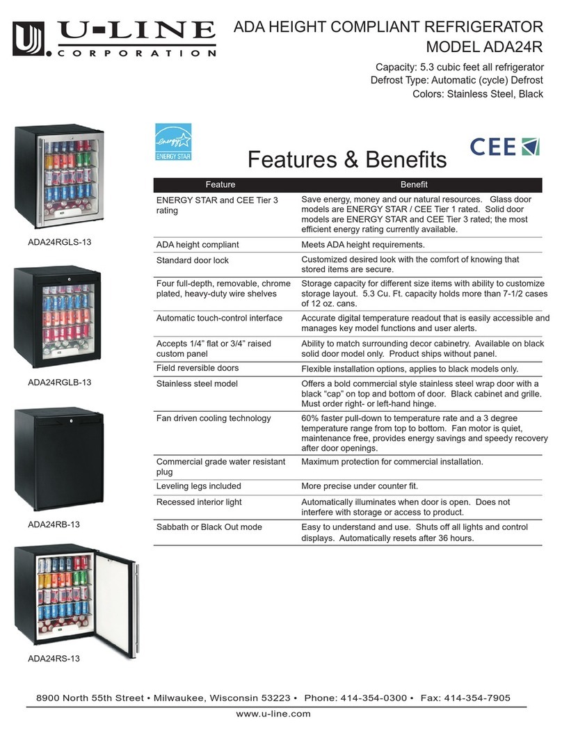 U-Line ADA24R User manual U-Line ADA24R User manual