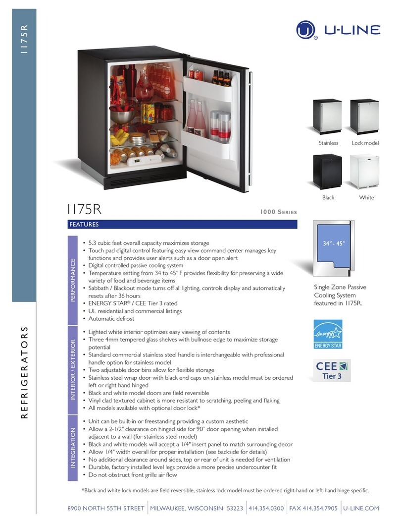 U-Line 1175RS15 User manual U-Line 1175RS15 User manual