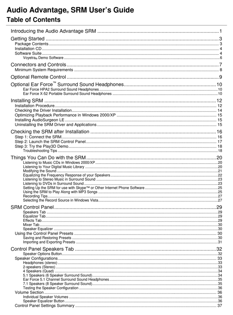 Turtle Beach SRM user guide