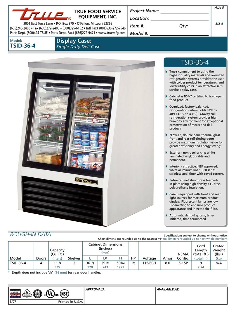 True TSID-36-4 User manual