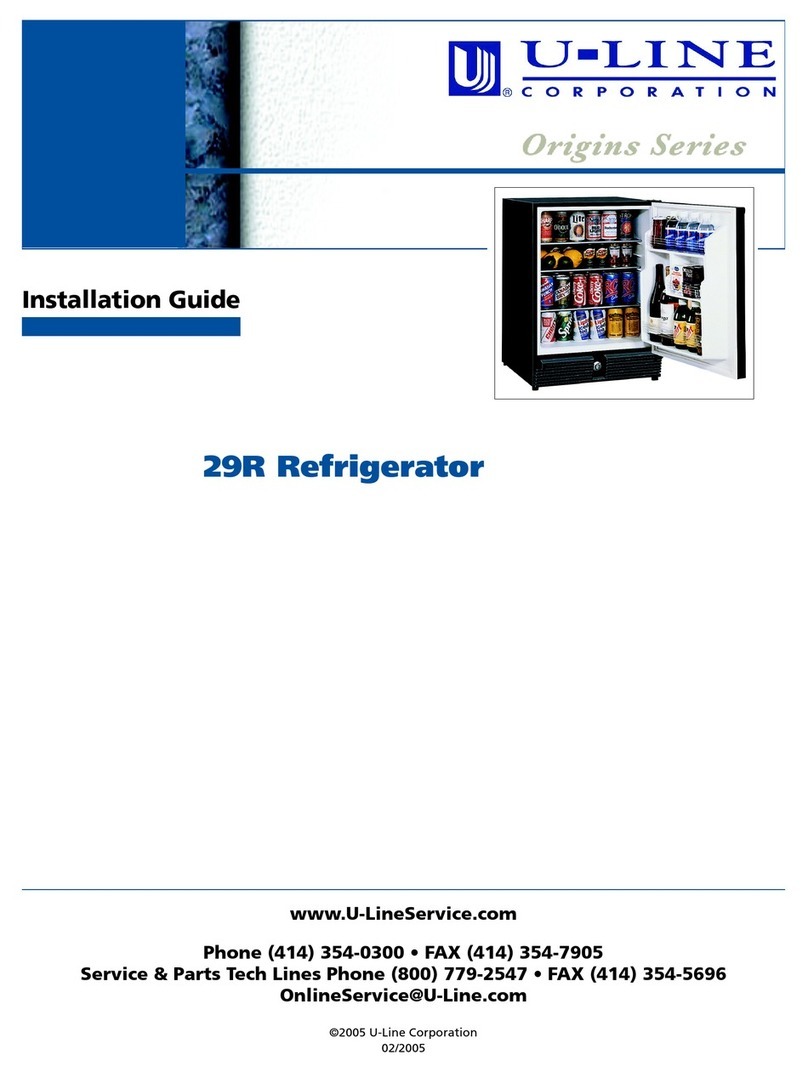 U-Line 29R User manual