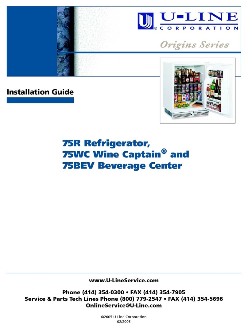 U-Line Origins 75BEV installation guide
