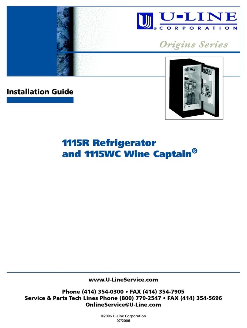 U-Line 1115R installation guide