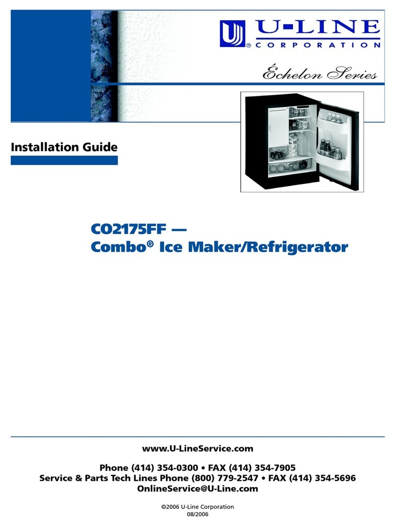 U-Line Echelon CO2175FF User manual U-Line Echelon CO2175FF User manual