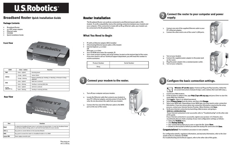 US Robotics 8004 - User manual US Robotics 8004 - User manual