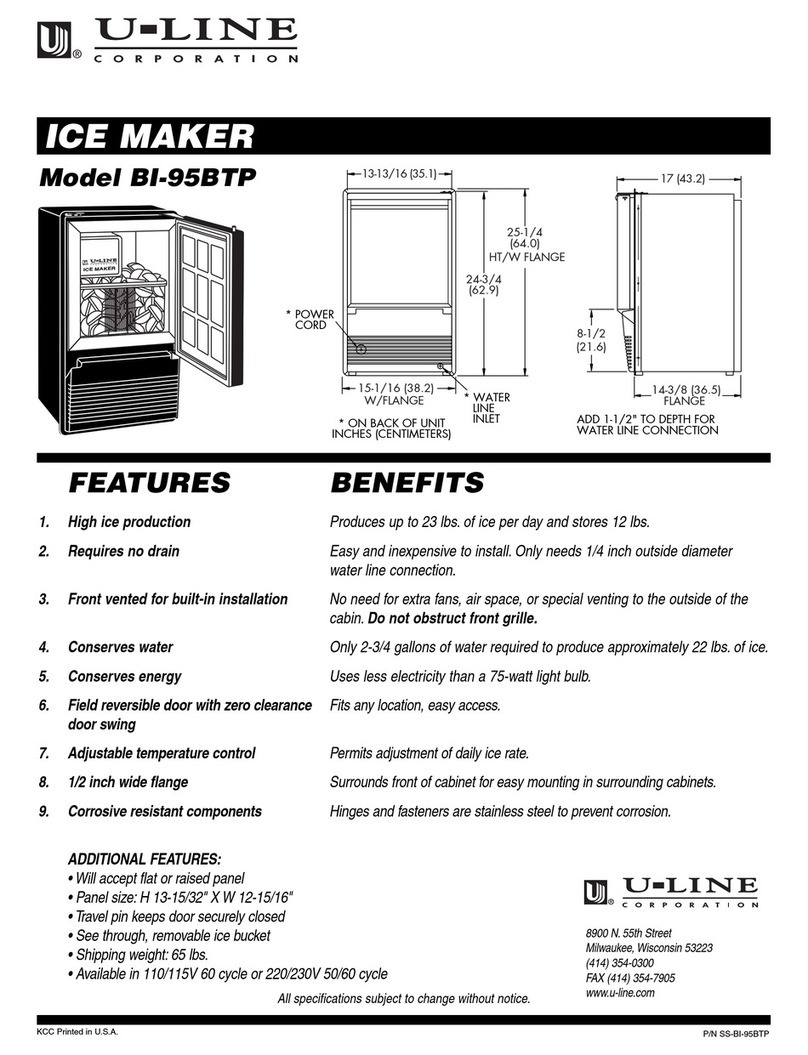 U-Line BI-95BTP User manual