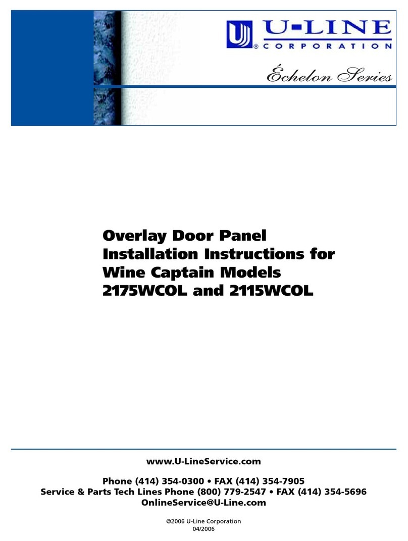 U-Line 2115WCOL installation instructions
