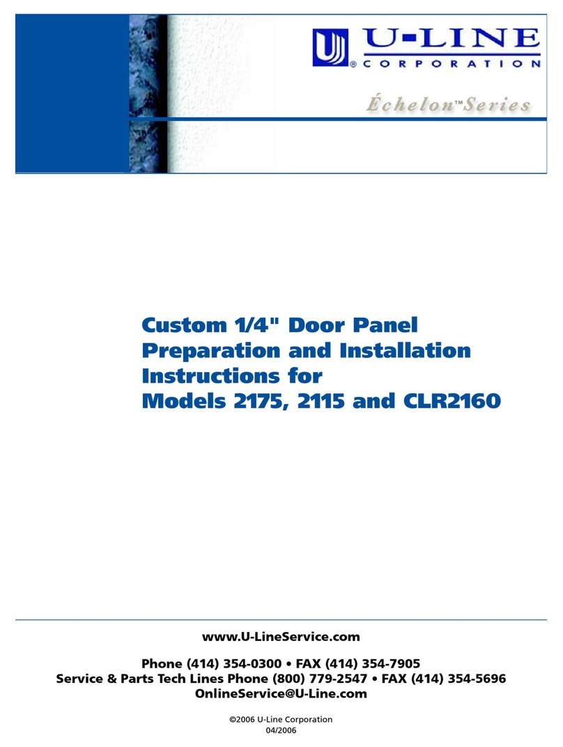 U-Line WINE CAPTAIN 2115R User manual U-Line WINE CAPTAIN 2115R User manual