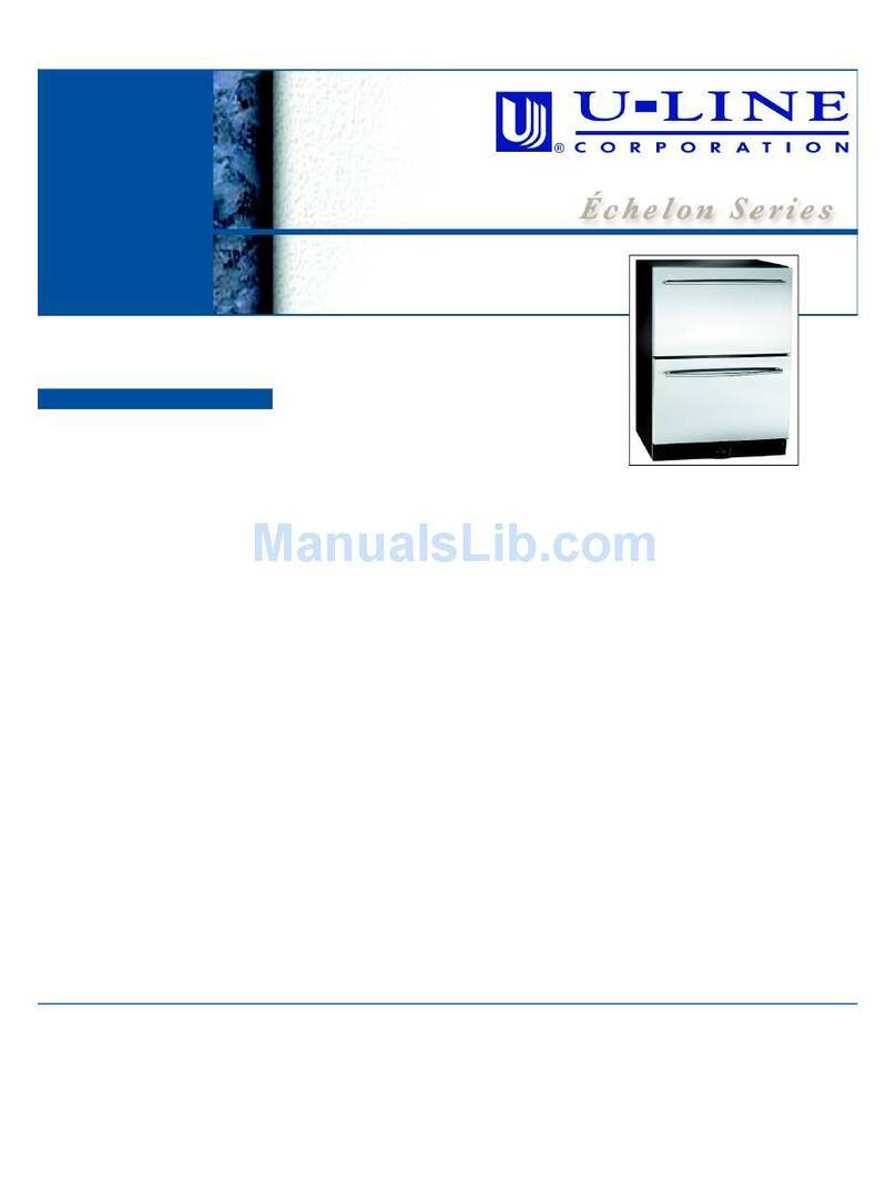 U-Line Echelon 2075DWRRSS User manual