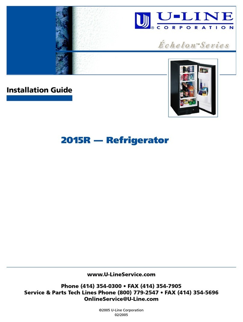 U-Line Echelon 2015R User manual